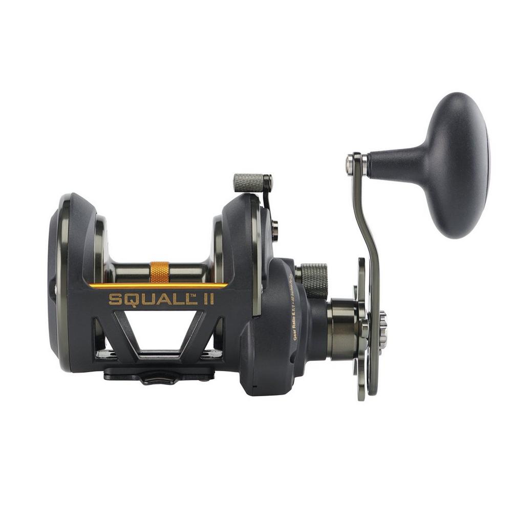 Penn Squall II Star Drag Conventional Fishing Reels, RH/LH, 6BB+1SSB, 6.1:1 GR