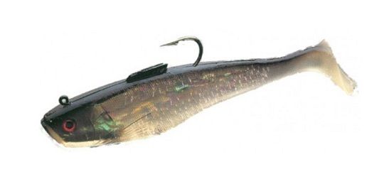 Tsunami Pro Swim Shad Holographic Swim Bait 4", 1oz 3pk SS4 Mullet/Black Back