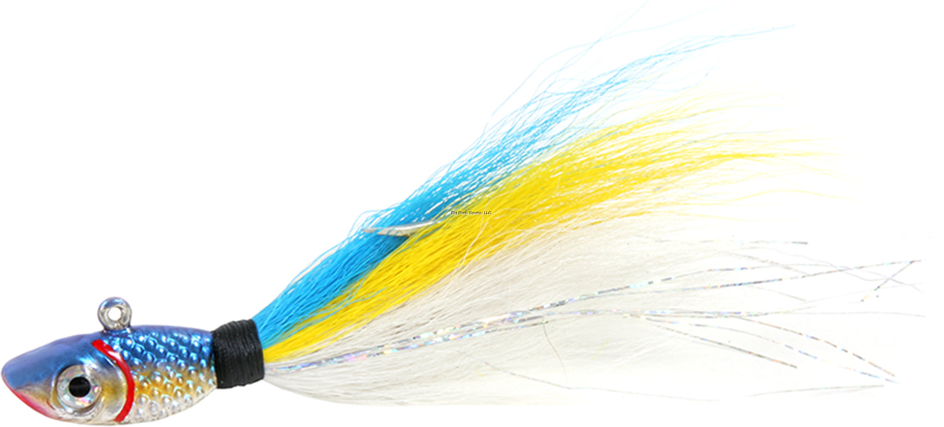 Sea Striker Bucktail Jig with Rattle and Grub Keeper