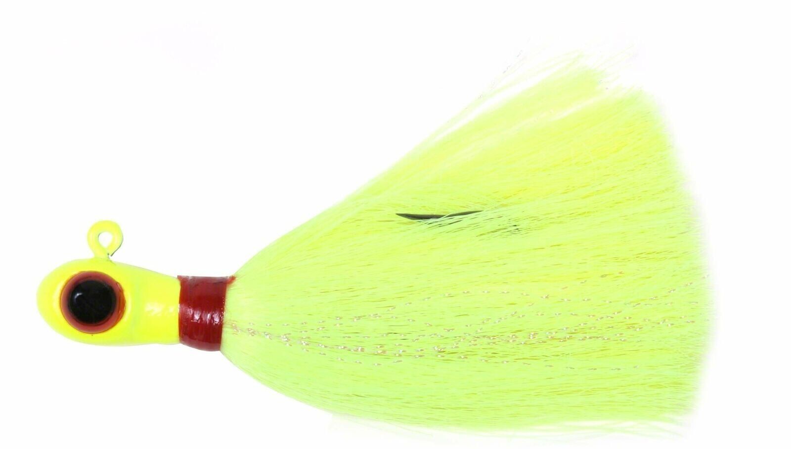 Sea Striker Bugeye Jig, 4 oz, Chartreuse Head/Chartreuse Tail