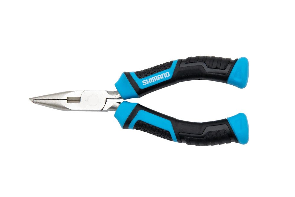 Shimano Brutas, 5" Split Ring Pliers, Blk/Cyan Handles, High