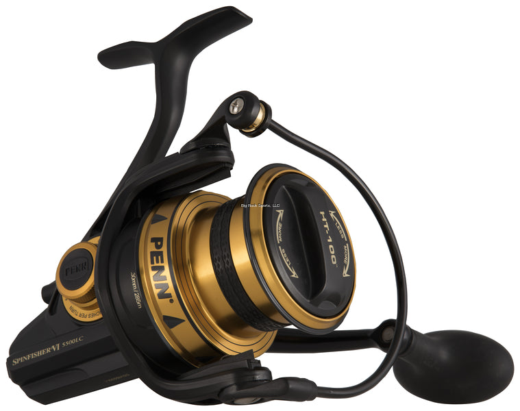 Penn Spinfisher VI Long Cast Spinning Fishing Reel, CNC Gears, HT100 Drag, IPX5