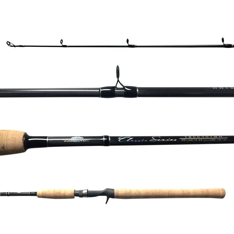 Tsunami Classic 3pc Travel Rod Freshwater Saltwater Conventional 7' TSCC-703H