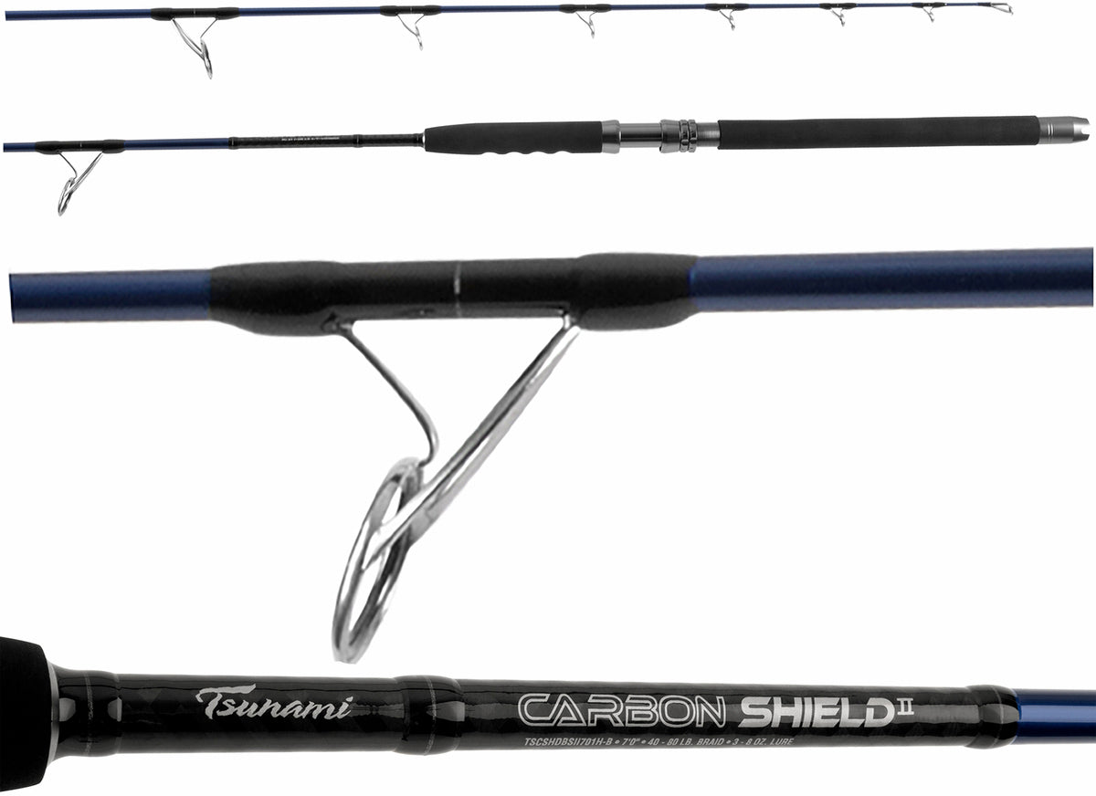 Tsunami Carbon Shield II Boat Spinning Rod