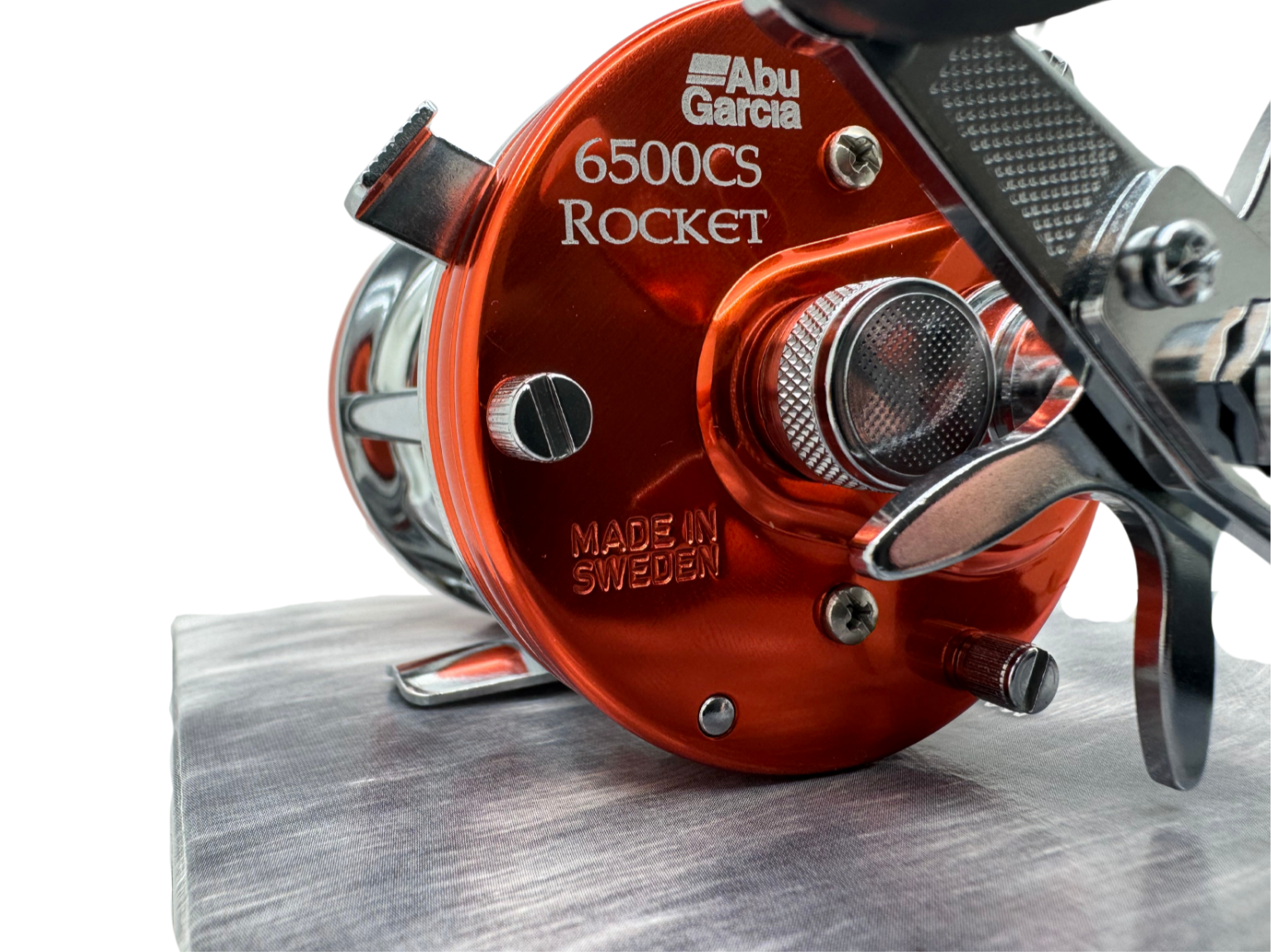 Abu Garcia Ambassadeur 6500CS Pro Rocket Sunset Orange Baitcast Reel