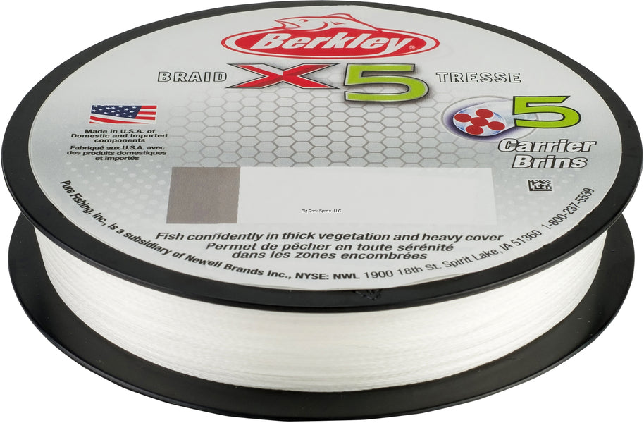 Berkley X5 Braid 5-Carrier Braided Fishing Line