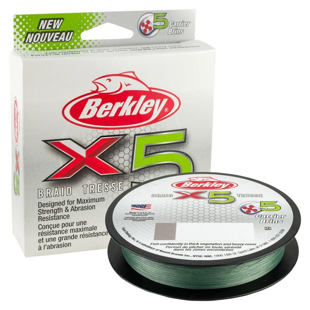 Berkley X5 Braid 5-Carrier Braided Fishing Line