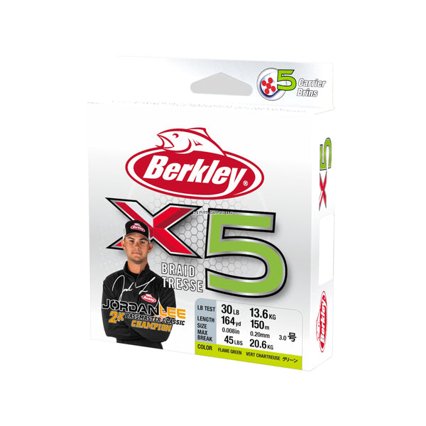 Berkley X5 Braid 5-Carrier Braided Fishing Line