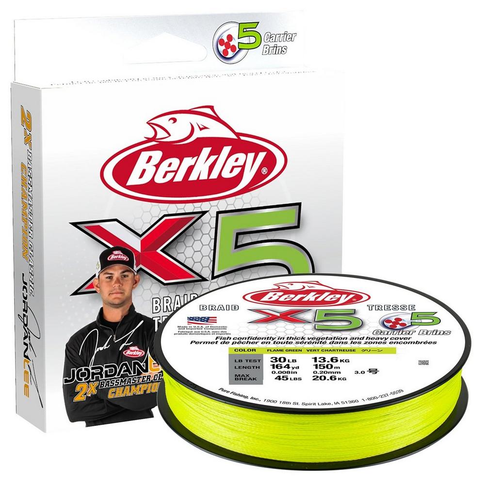 Berkley X5 Braid 5-Carrier Braided Fishing Line