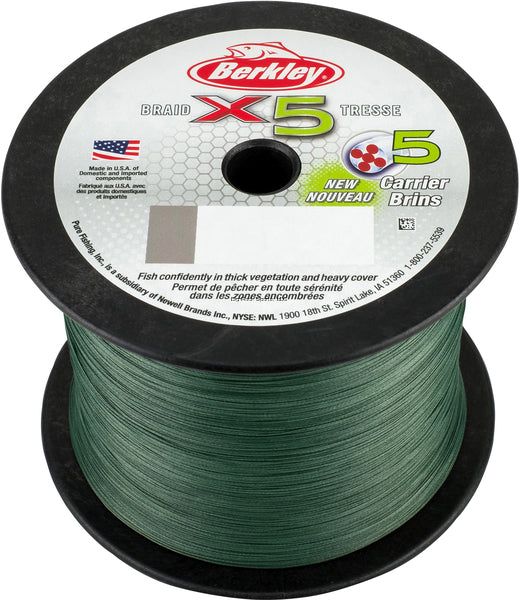 Berkley X5 Braid 5-Carrier Braided Fishing Line