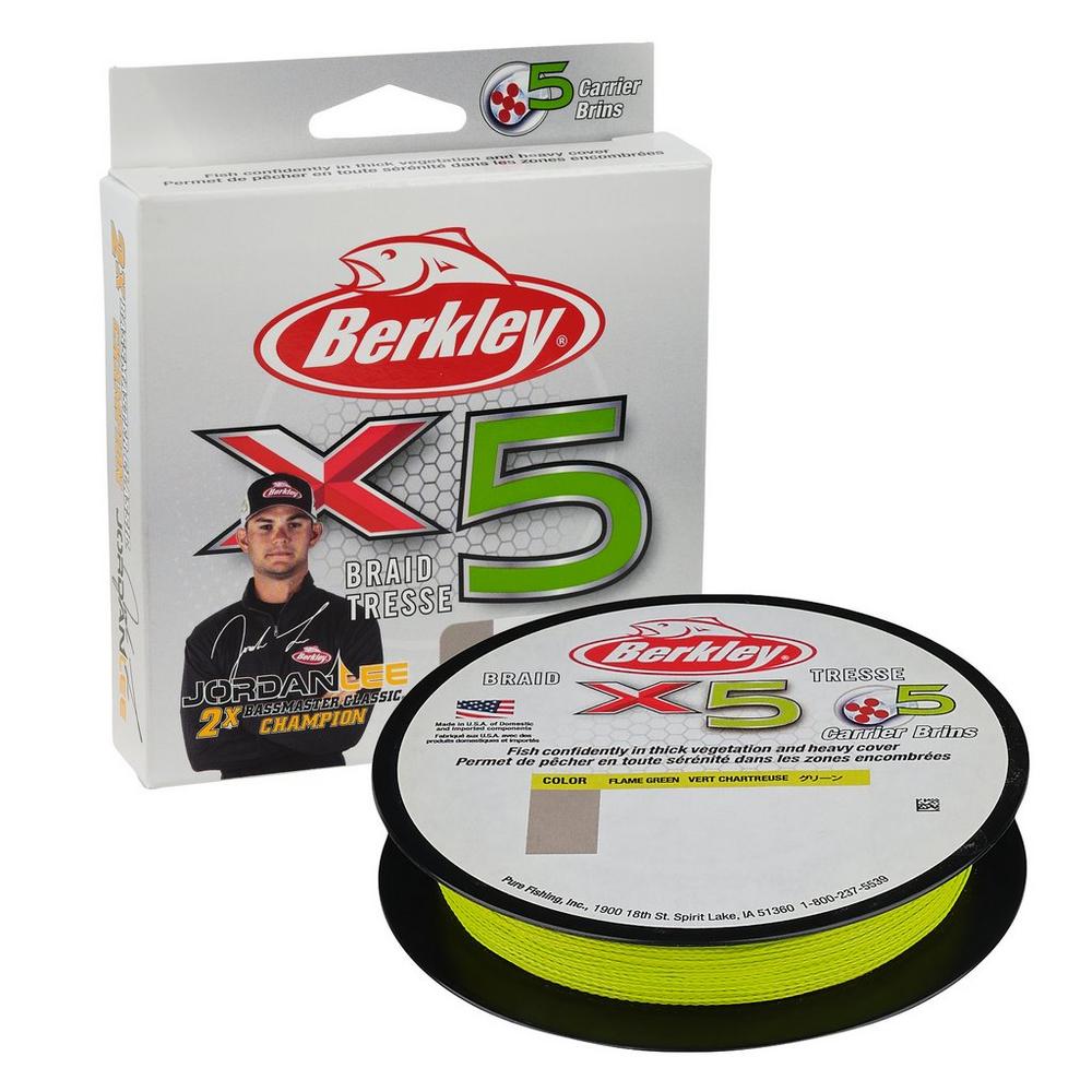 Berkley X5 Braid 5-Carrier Braided Fishing Line