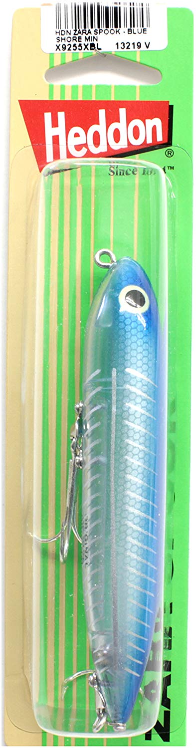 Heddon Zara Spook Lure - 4 1/2-Inch, 0.8oz, Blue Shore Minnow