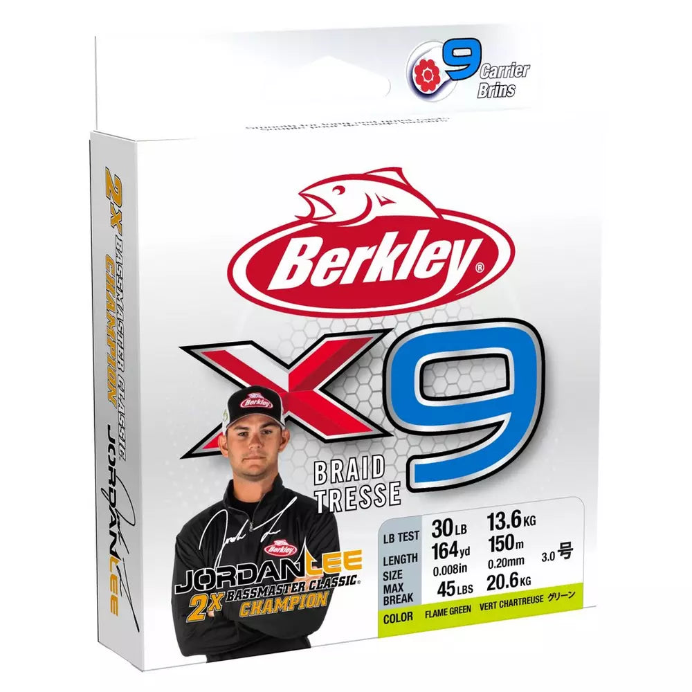 Berkley Jordan Lee x9 Braided Fishing Line Superline