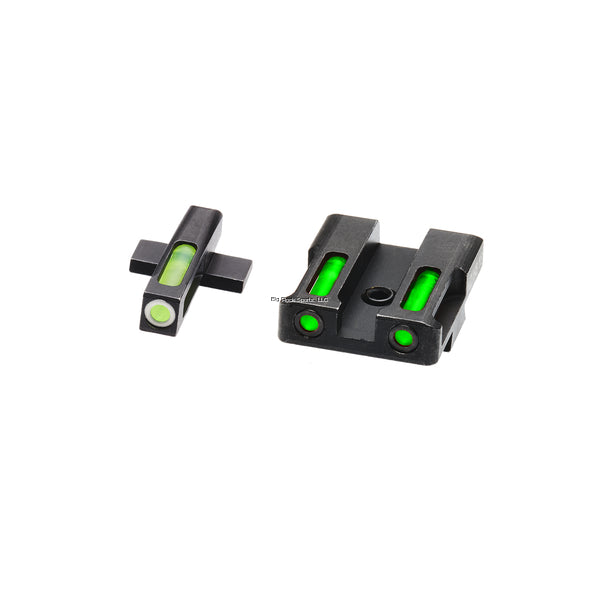 Hi-Viz LiteWave H3 sight Tritium, Green litepipes w/white