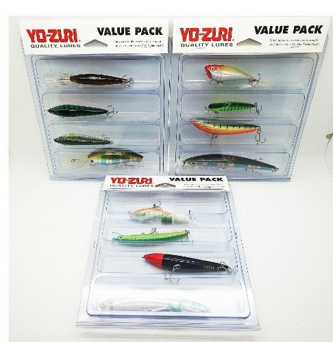 Yo-Zuri Bass Freshwater Lure Assortment YZ-4PK Banana Boat & Crankbaits Lot 12