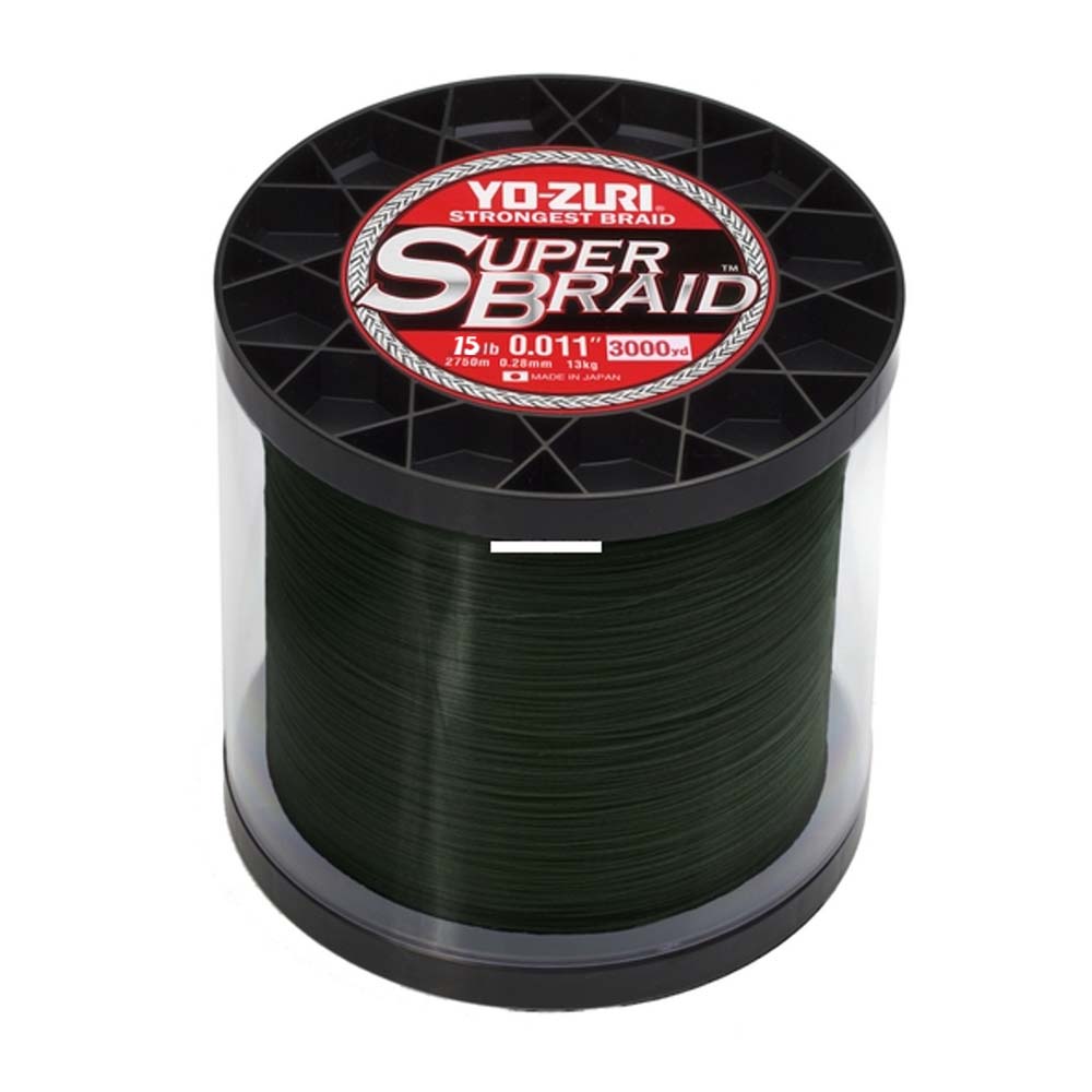 Yo-Zuri SuperBraid Braided Line, 3000yd, Dark Green