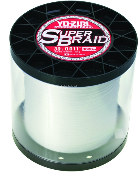 Yo-Zuri SuperBraid Braided Line, 3000yd, White